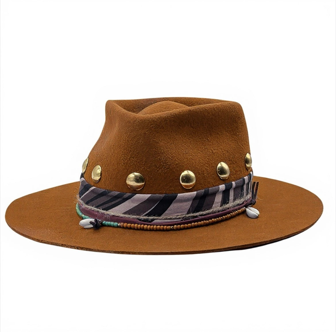 The Clara Statement Felt Fedora – Handmade Boho Chic Hat