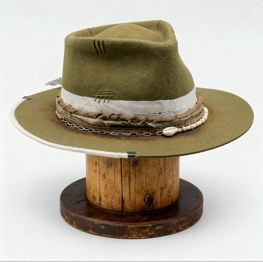The Mantaro Fedora – Green Modern Nomad Wool Felt Hat