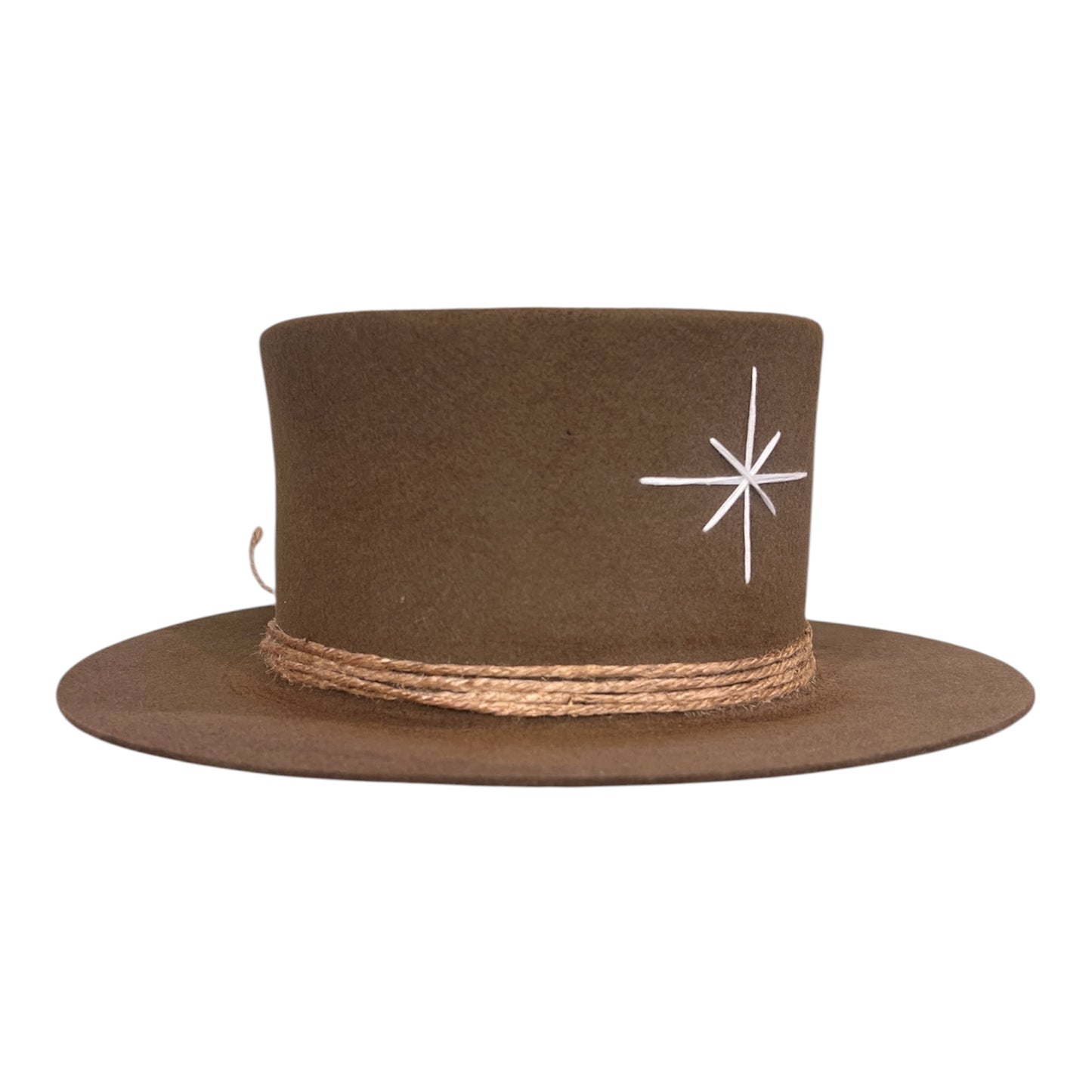 Tulum – Wool Felt Top Hat in Mocca