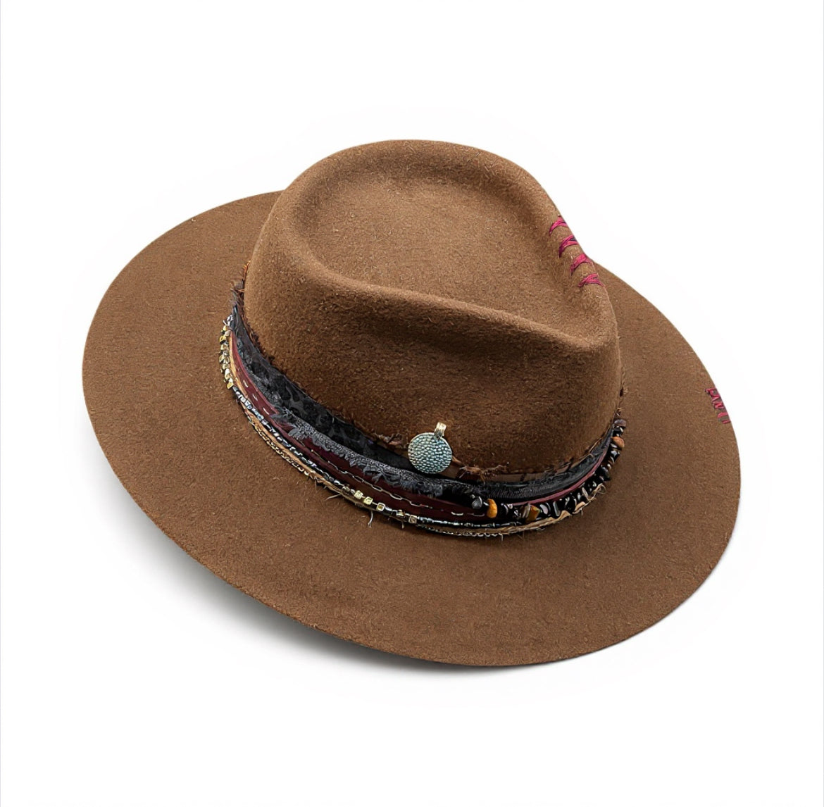 Sara – Black Wool Felt Fedora Hat