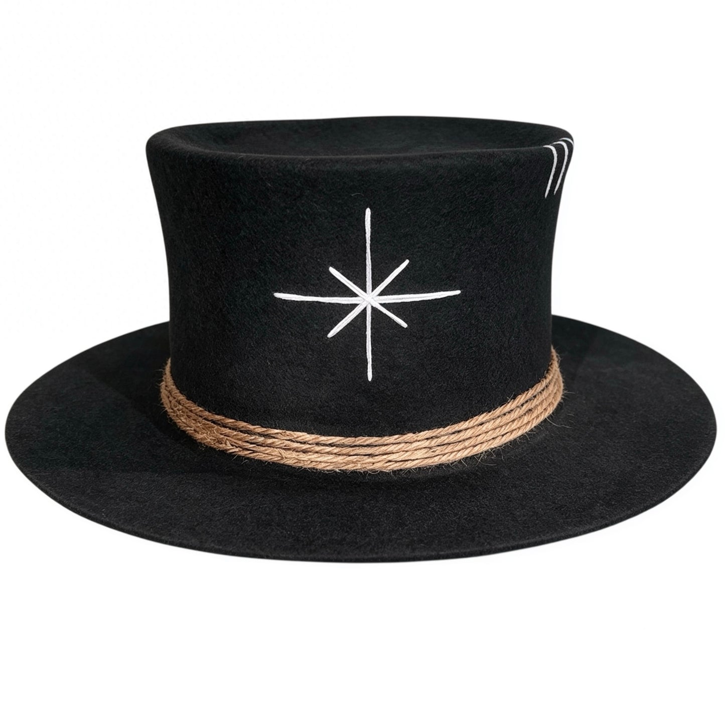 Tulum – Wool Felt Top Hat in Black