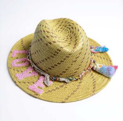 In Stock – Love Hat – Lightweight Breathable Summer Straw Hat