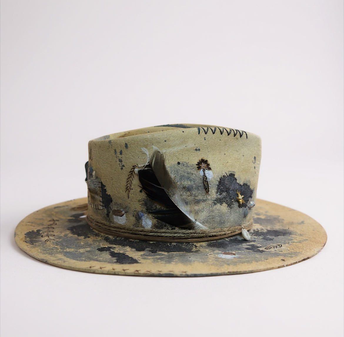 In Stock – Shades of Blue Tie-Dye Fedora Hat