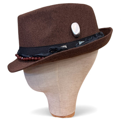 Bohemian Wool Fedora Hat – Short Brim Collection