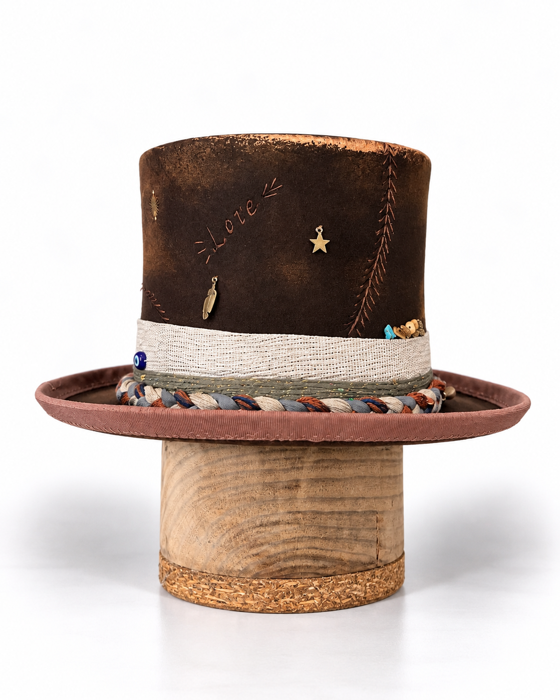 In Stock – THE WANDERER TOP HAT — Wool Felt Statement Hat