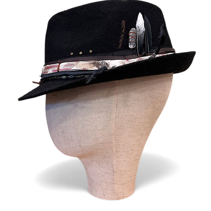 Boho Rock Style Wool Fedora Hat – Short Brim Collection