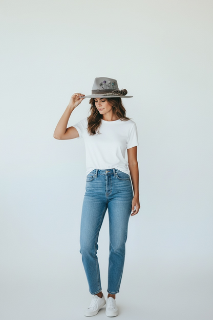 “Flowers of Ophelia” – Boho Wool Felt Hat
