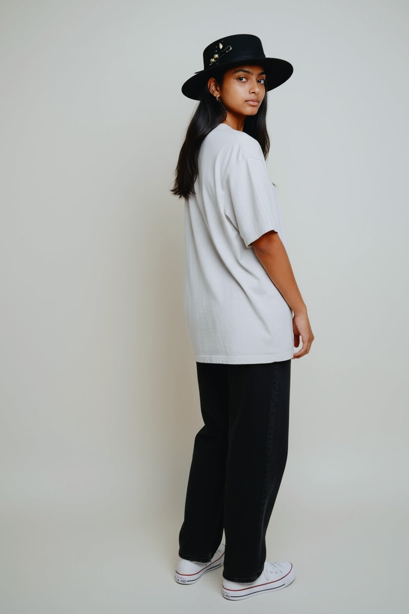 Shadows of Sunset – Statement Round Crown Wool Felt Hat