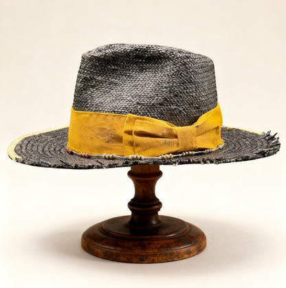 California – Chasing Dreams – Black Straw Vegan Fedora Hat