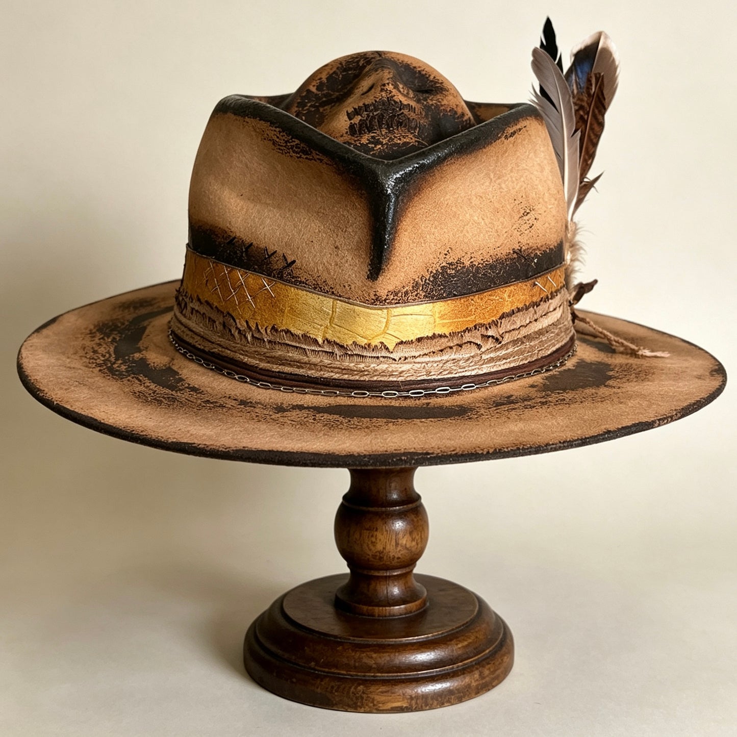 The Mateo – Vintage Skull Fedora Hat