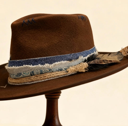Hawái – Brown Wool Felt Fedora Hat
