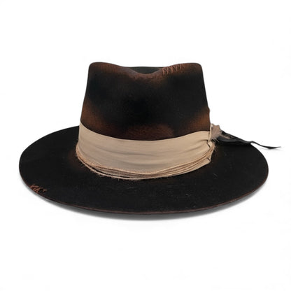 The Arizona Beige – Ethnic Bohemian Style Felt Fedora Hat