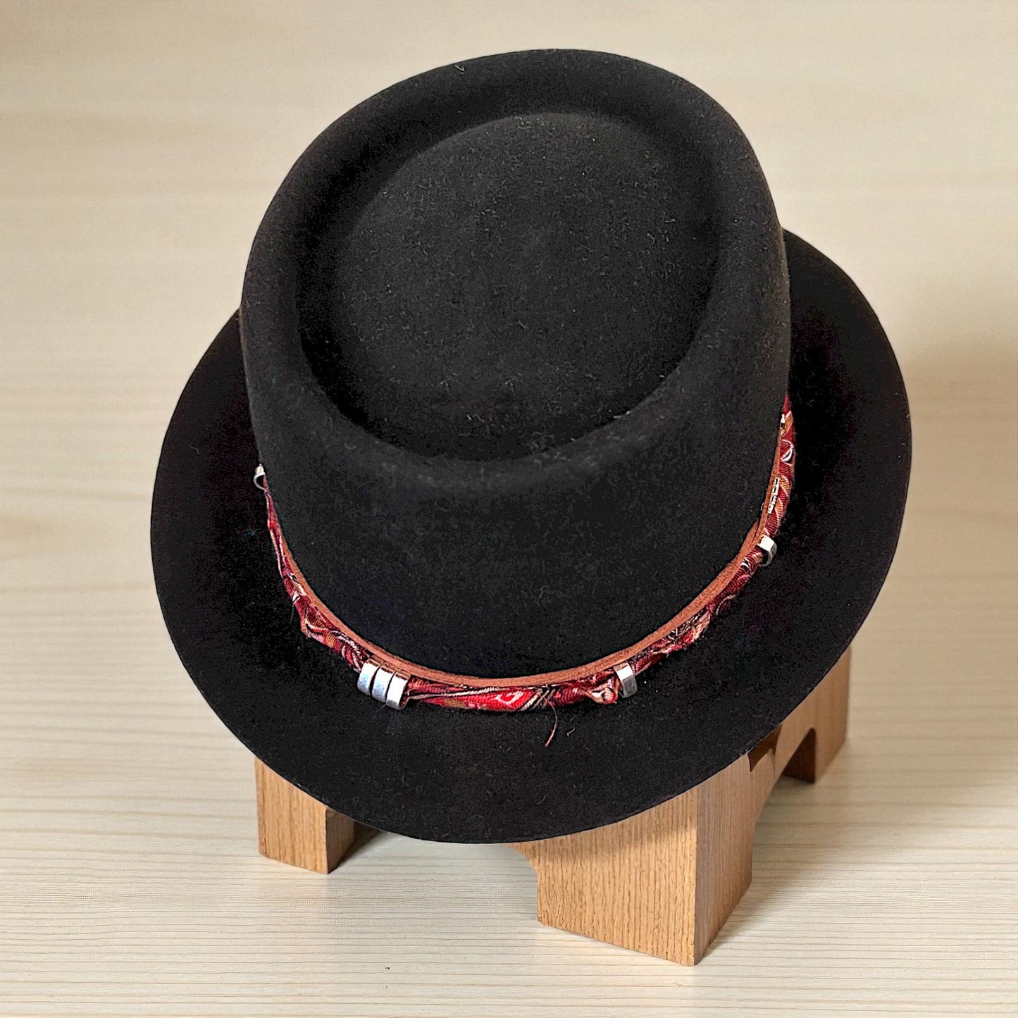 Porkpie Style – Black Bohemian Felt Hat