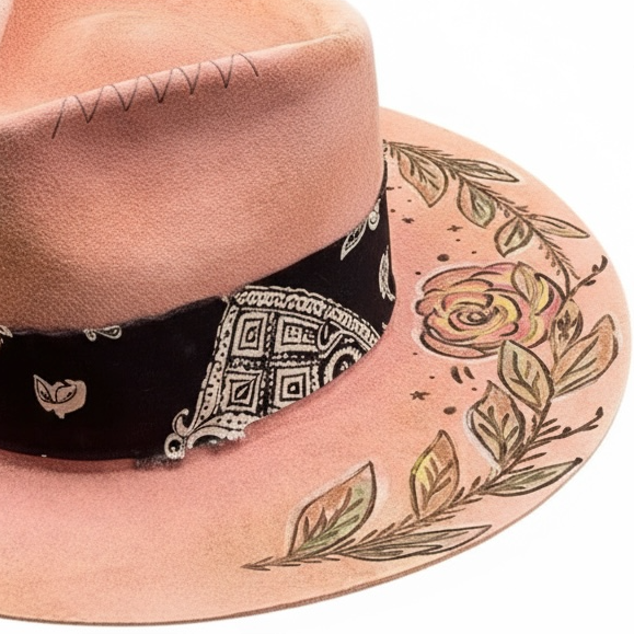 Rare Vintage Felt Hat – Music is the answer – Old School Style Hat