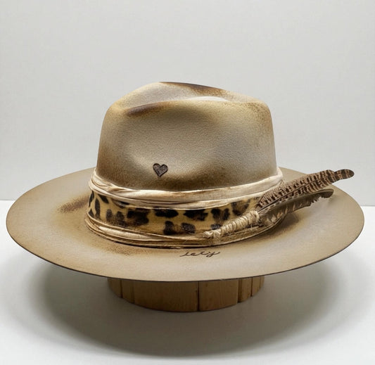 The Heart on Fire – Wool Felt Fedora Hat for Women & Men