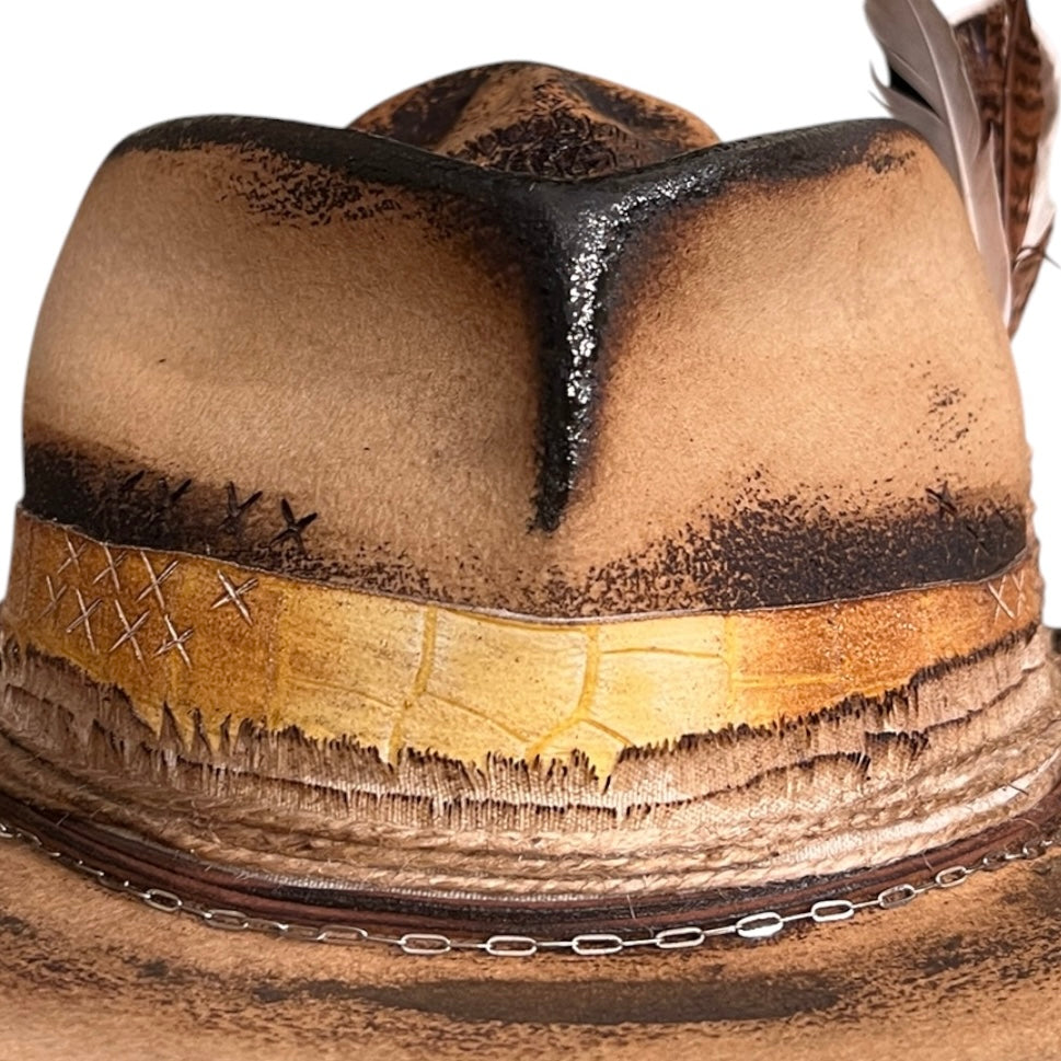 The Mateo – Vintage Skull Fedora Hat