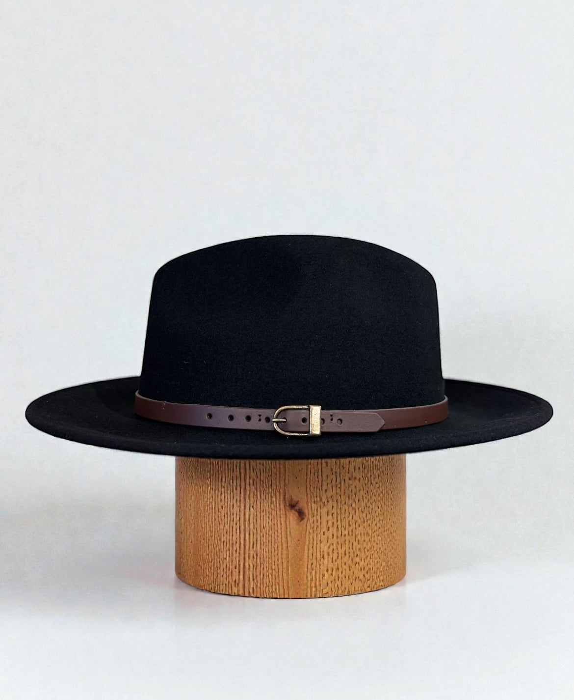 Classic Teardrop Fedora Hat – Foldable, Waterproof & Flexible Indiana Jones Wool Felt Hat in Black