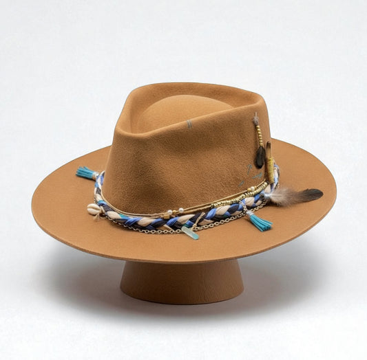 “Blue Aura” Bohemian Hat