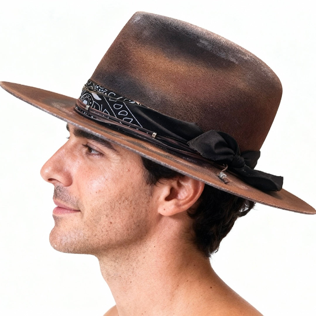 Bravon – Nomad Citizen Distressed Fedora Hat