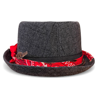 Alternative Style Wool Porkpie Hat – Short Brim Collection