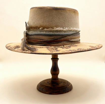 The Anisoptera — Hand-Burned Fedora Hat