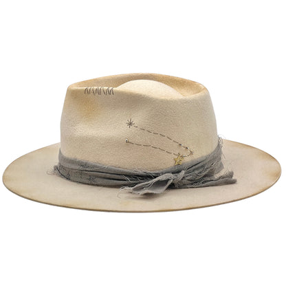 Horoscop Wool Felt Fedora – Star Constellation Design – 
TAURUS