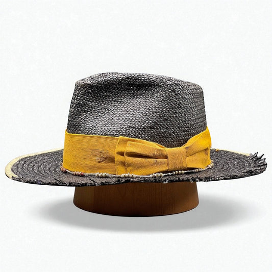 California – Chasing Dreams – Black Straw Vegan Fedora Hat
