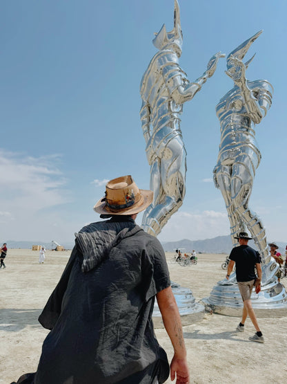 Rare Vintage Felt Hat – Sunflower Bloom – The Burning Man Hat