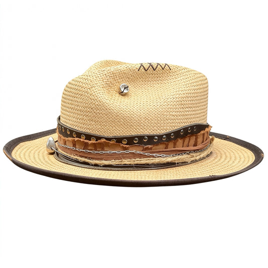 Straw Medium Brim Fedora Hat – Summer Hat