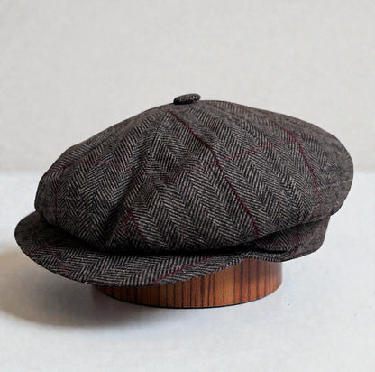 Newsboy Wool Winter Cap – Peaky Blinders  Birmingham Gangster Scottish Style – Baker Hat – Vintage Men’s Headwear