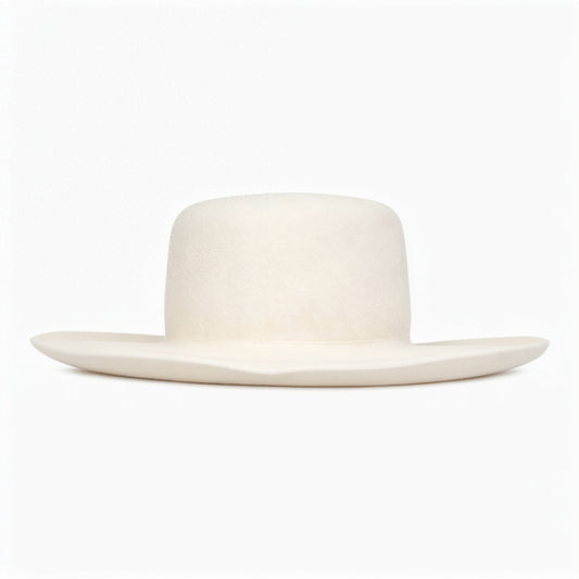 The Gambler Hat Ivory — 100% Wool Felt