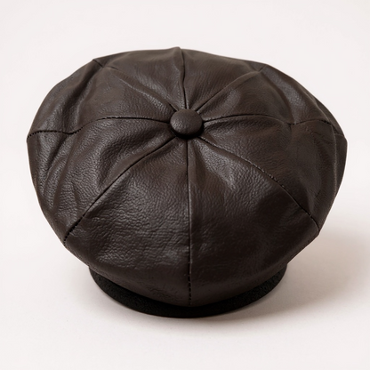 Brown Leather Peaky Blinders Newsboy Gatsby Cap