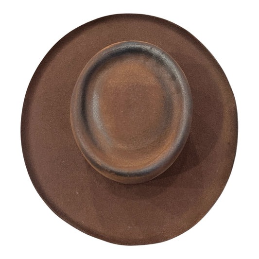The Gambler Hat Brown — 100% Wool Felt
