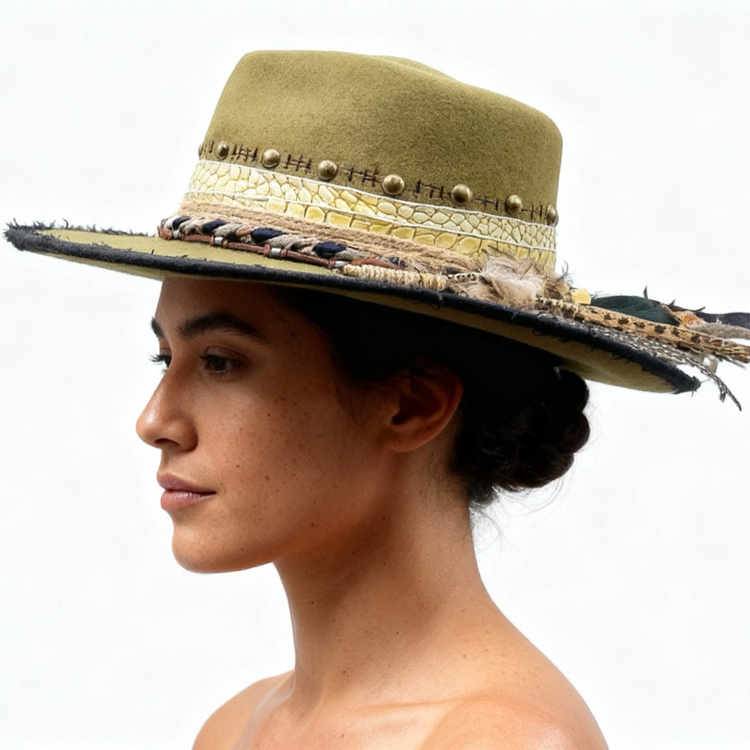 The Guatapé – Wool Felt Fedora Hat | Bohemian Spirit & Artistic Style