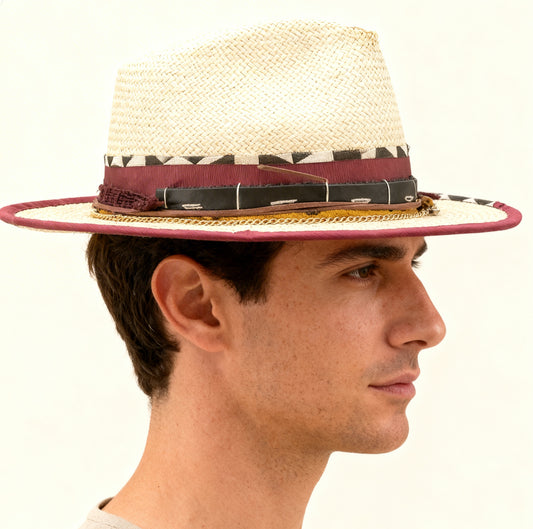 Stravaganzza – Beige Straw Fedora Hat | Boho-Chic Elegance
