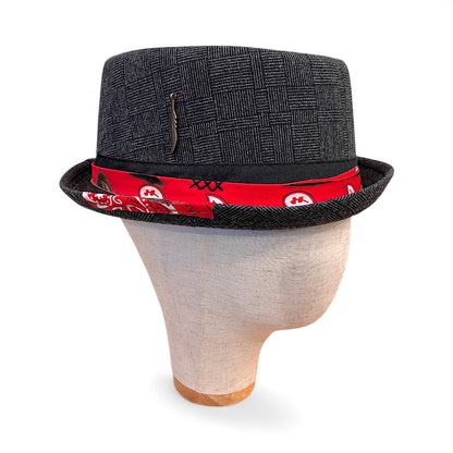 Alternative Style Wool Porkpie Hat – Short Brim Collection