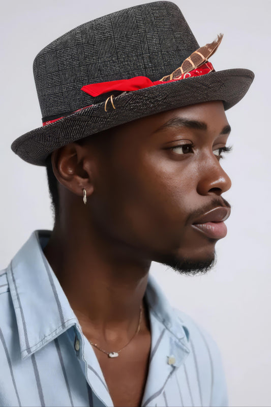 Wool Porkpie Hat with Alternative Style – Short Brim Collection