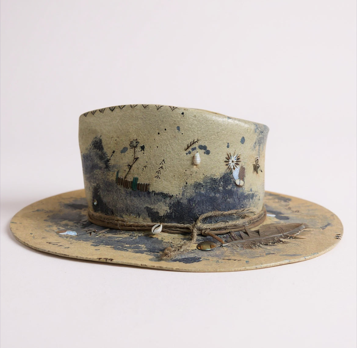 In Stock – Shades of Blue Tie-Dye Fedora Hat