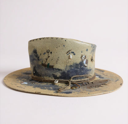 In Stock – Shades of Blue Tie-Dye Fedora Hat