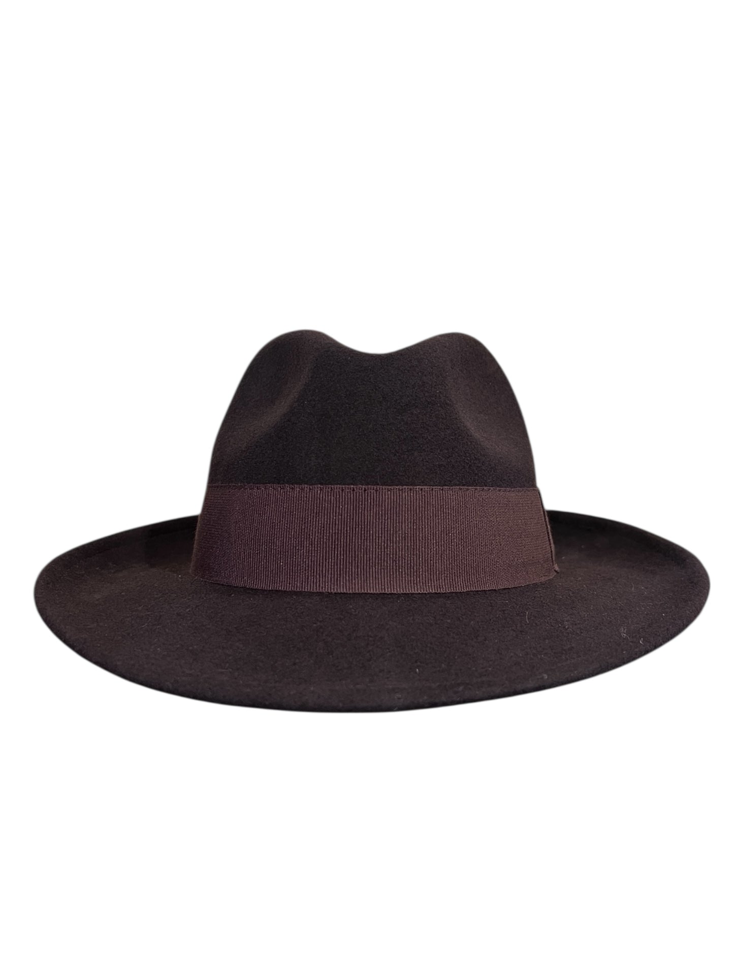 Classic Teardrop Fedora Hat – Foldable, Waterproof & Flexible Indiana Jones Wool Felt Hat in Brown