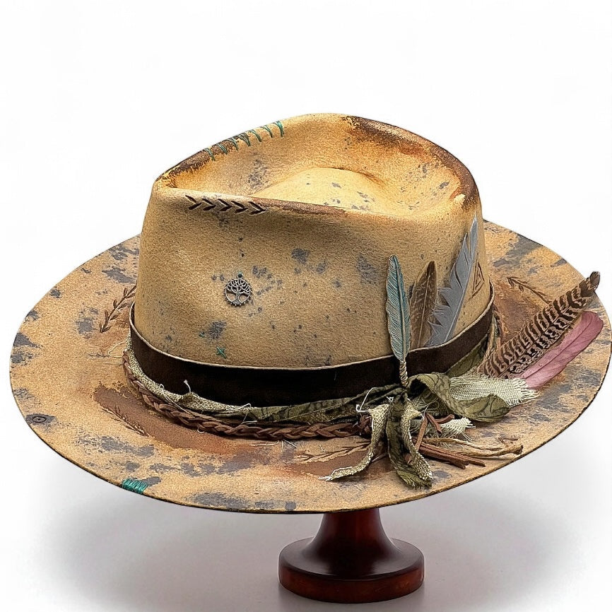 Rare Bohemian Indigo-Dyed Fedora Hat – Boogie Wonderland