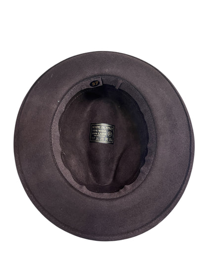 Classic Teardrop Fedora Hat – Foldable, Waterproof & Flexible Indiana Jones Wool Felt Hat in Brown
