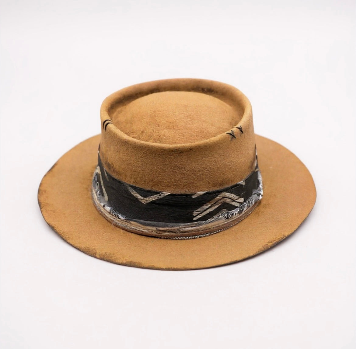 Sun – Vintage Style Round Crown Fedora | Artisan Felt Hat