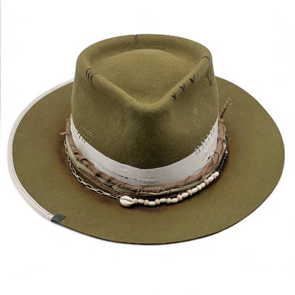 The Mantaro Fedora – Green Modern Nomad Wool Felt Hat
