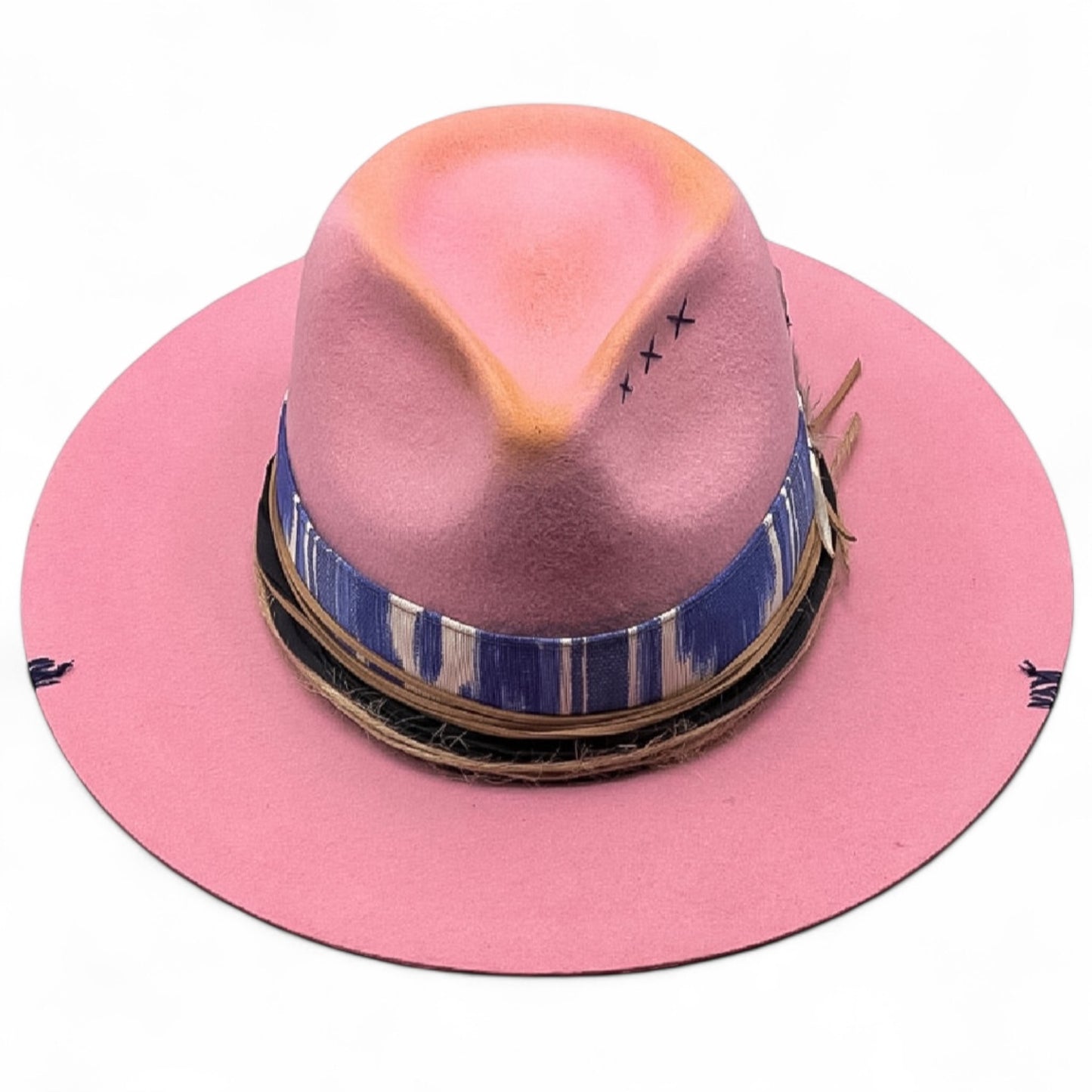 Pink Mantra – Wool Felt Fedora Hat | Bohemian Style