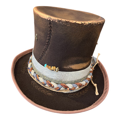 THE WANDERER TOP HAT — Wool Felt Statement Hat