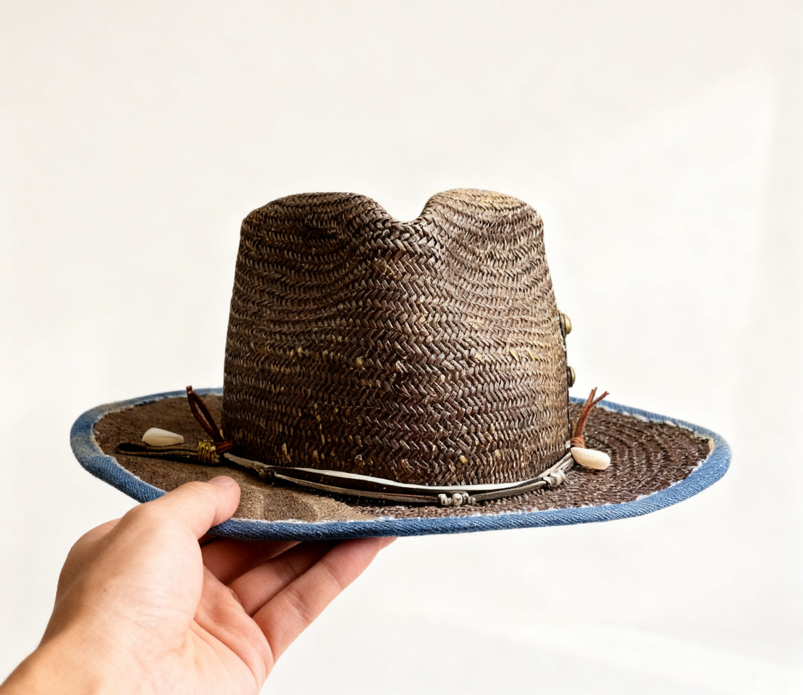 Vibes Keeper – Brown Straw Fedora Hat