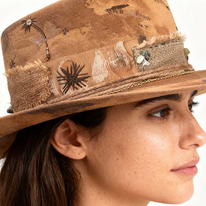 Dreams of the Sahara – Premium Boho Chic Statement Felt Hat
