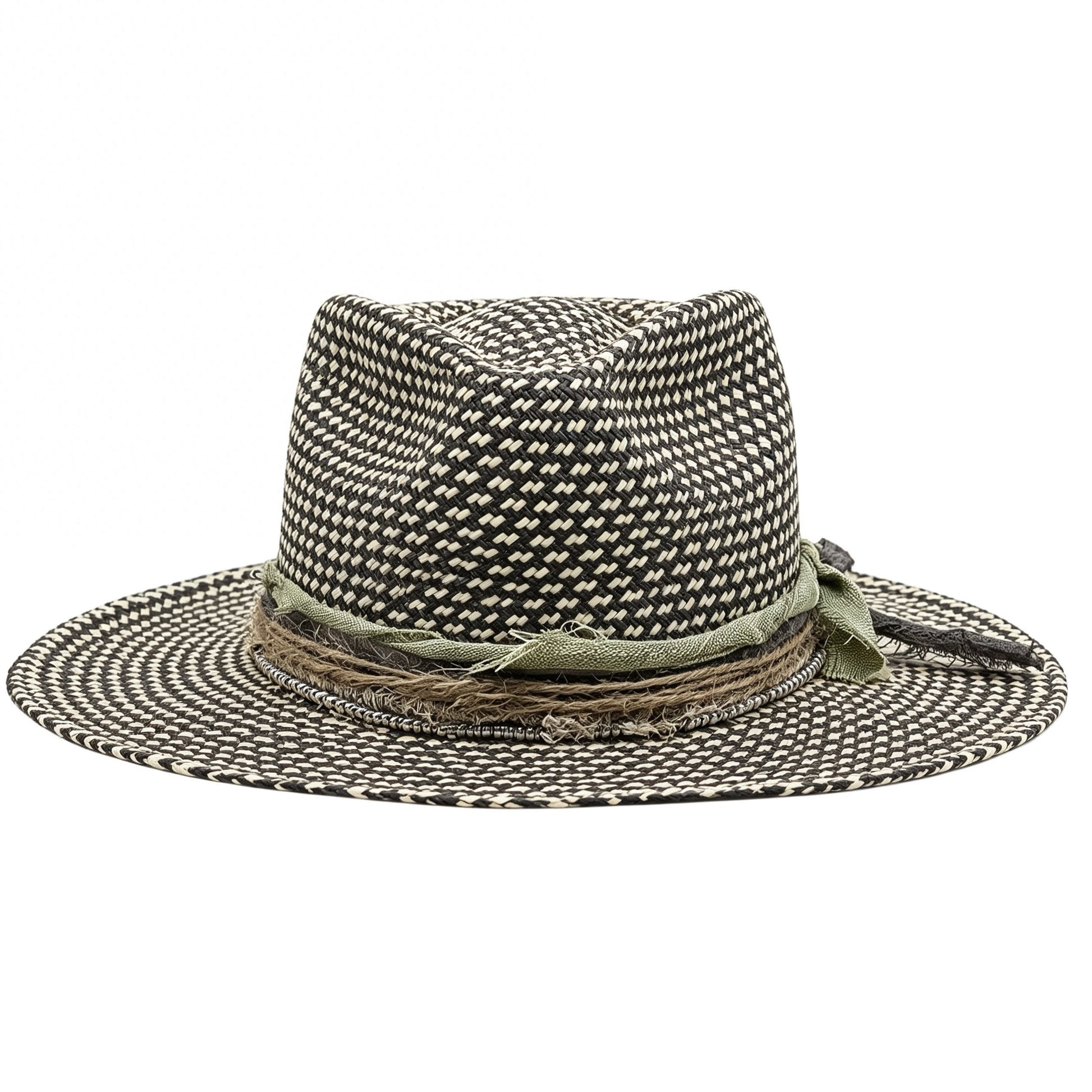 Straw Medium Brim Fedora Hat – Summer Hat – handmade straw fedora hat by artisan Ruby Cantero | Pokijomba Hats