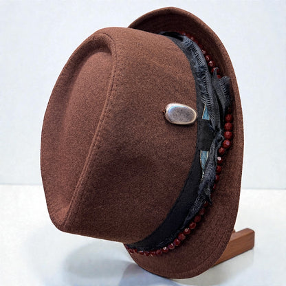 Bohemian Wool Fedora Hat – Short Brim Collection